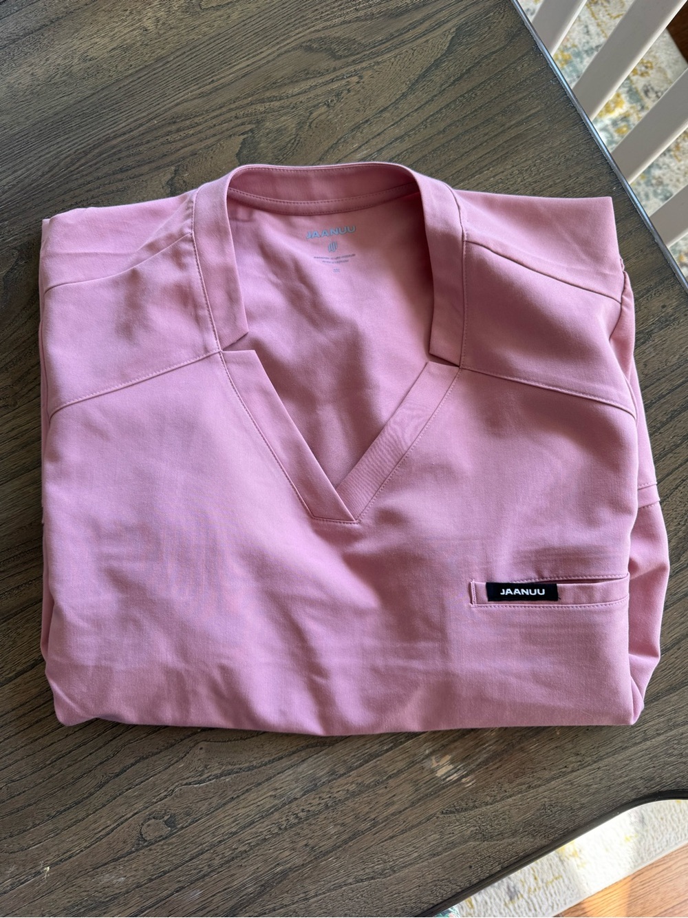 Jaanuu Woman’s Soft Pink Scrub Set